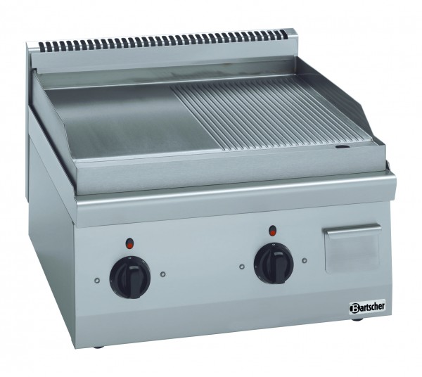 Elektro-Griddle-Platte 1/2 gerillt und 1/2 glatt 400 V