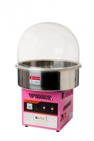 Zuckerwatte Maschine mit Spuckschutzhaube